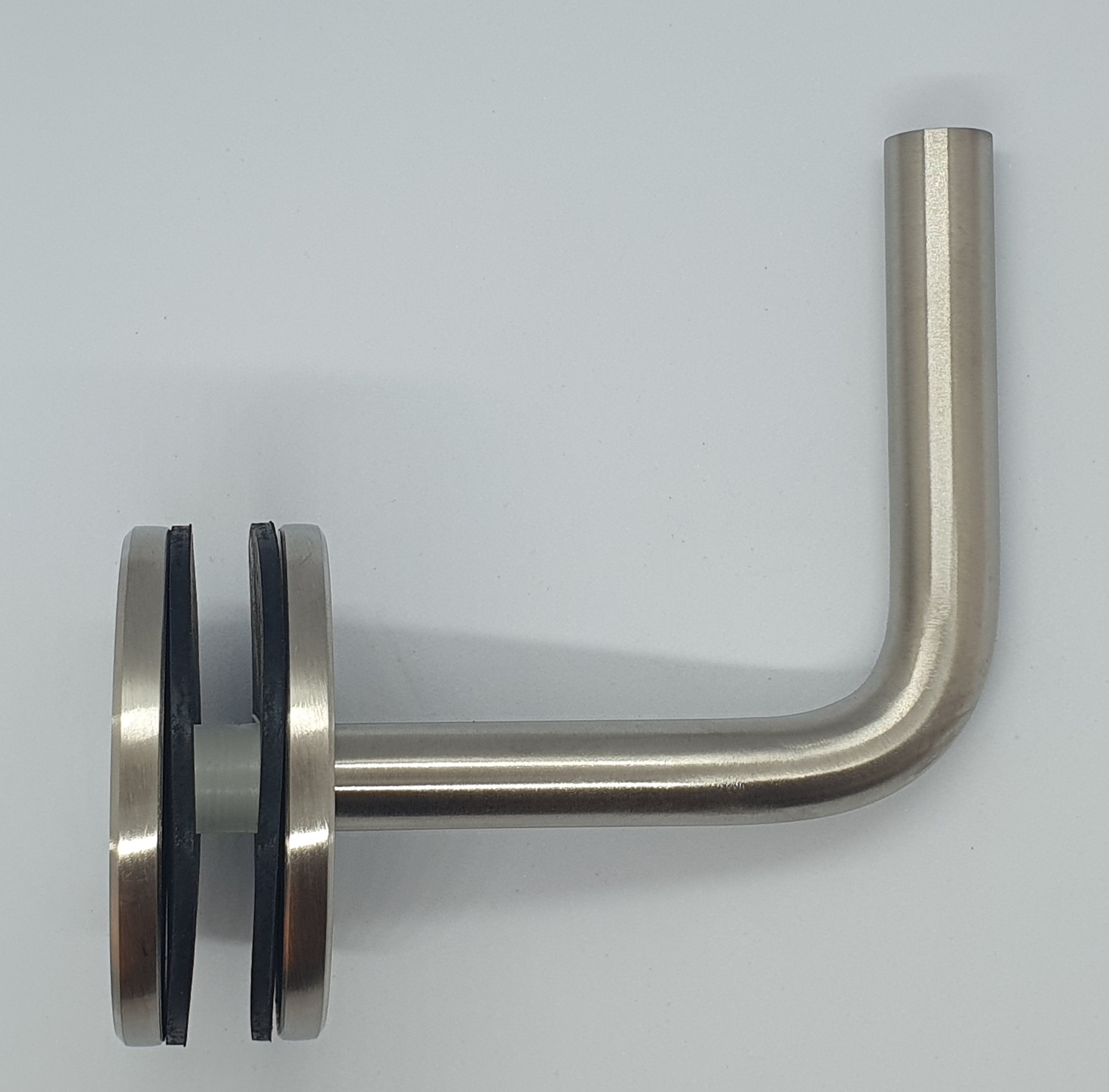 Handrail Bracket - Glass Satin M6