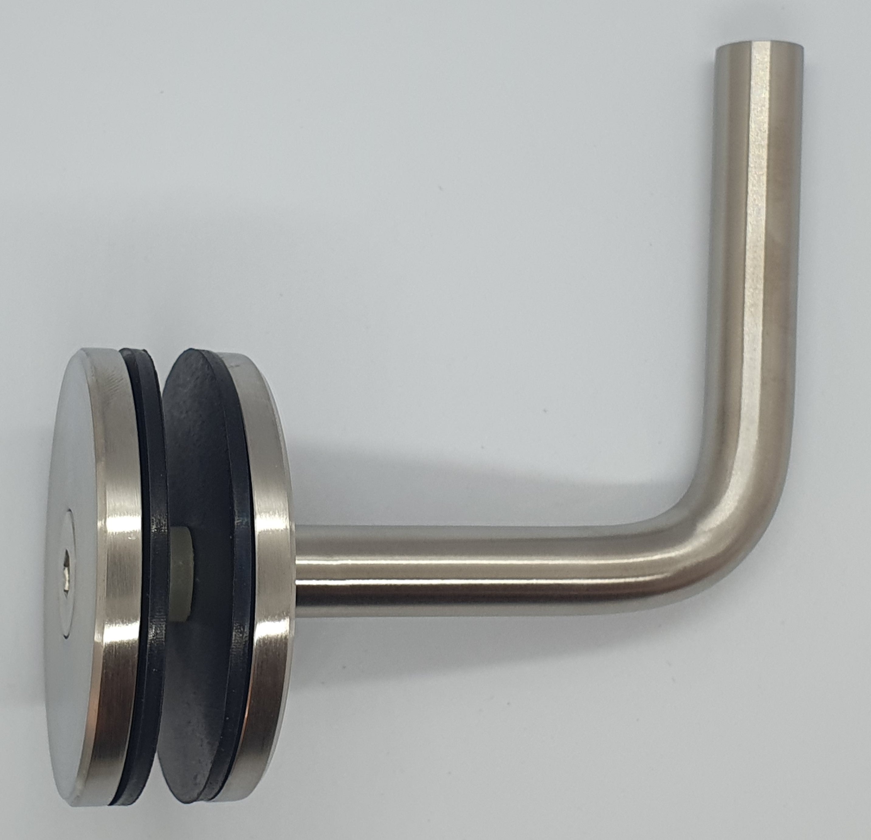 Handrail Bracket - Glass Satin weld on