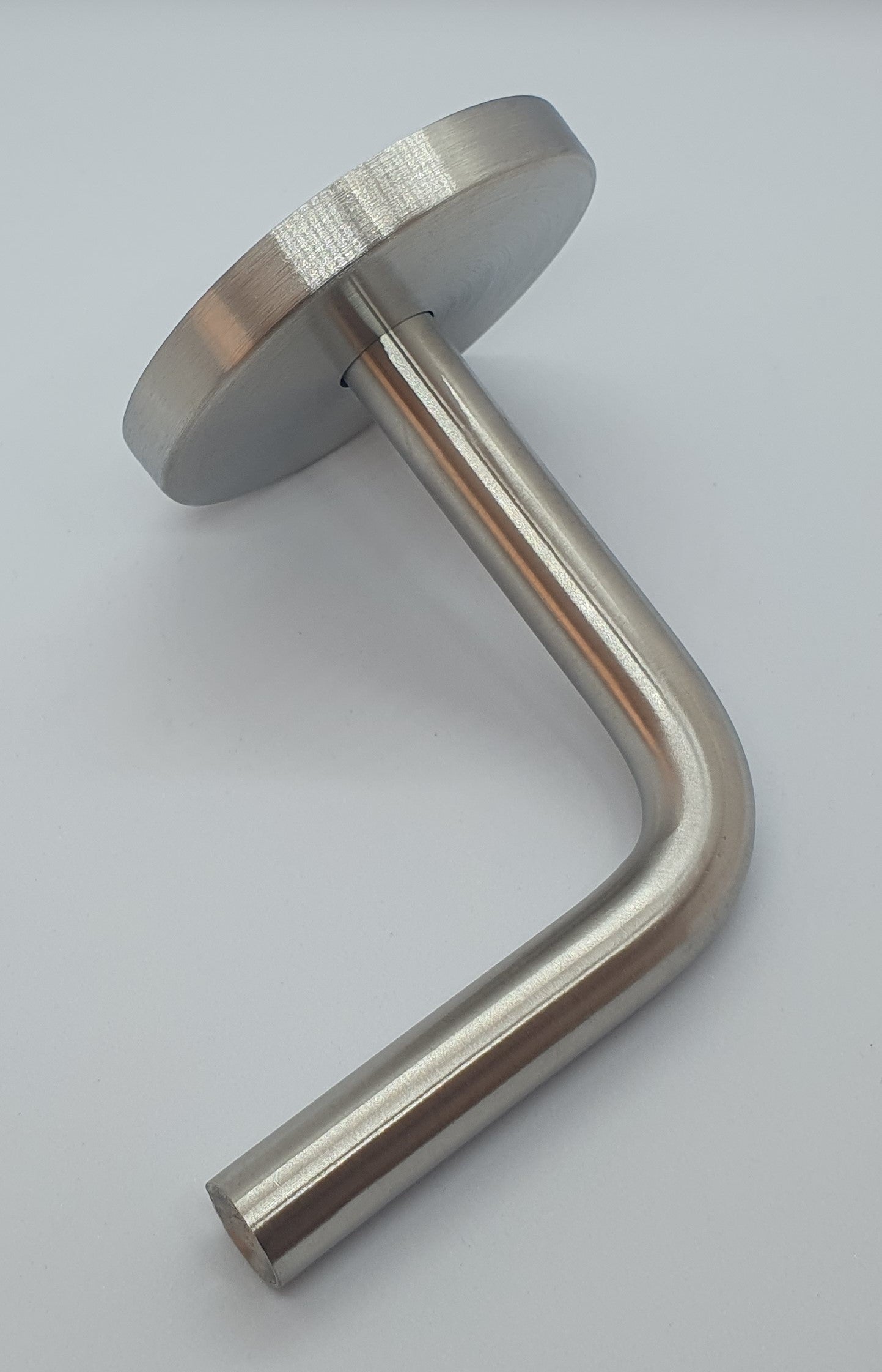 Handrail Bracket with Cover Plate - Satin - FOR WELDING