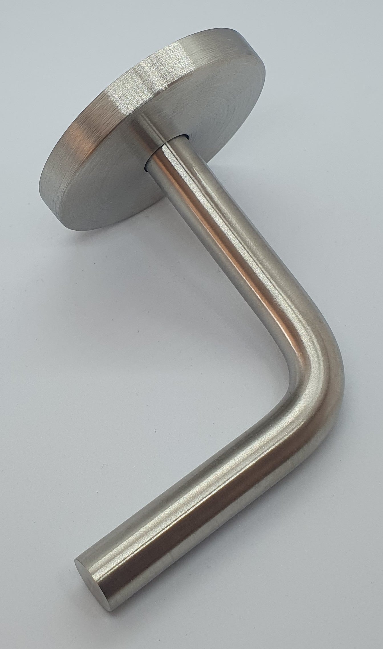 Handrail Bracket with Cover Plate - Satin - FOR WELDING
