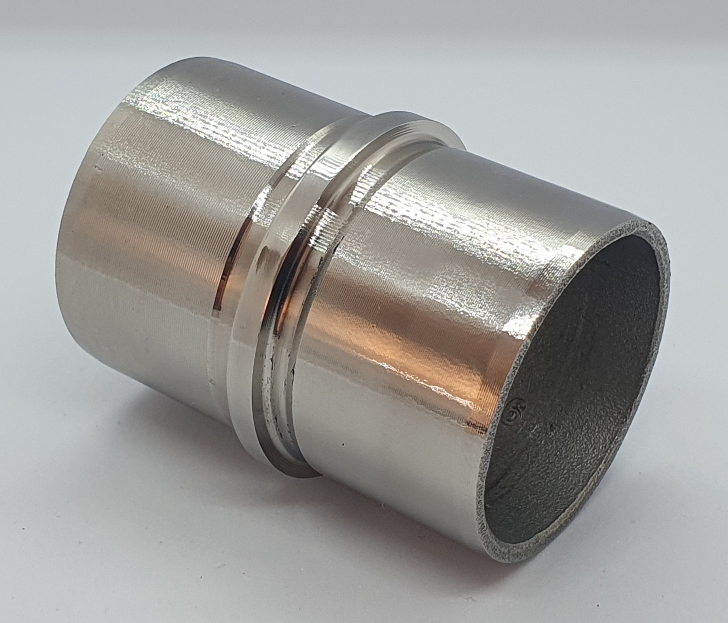 Tube Connector 38.1x1.5 Mirror finish